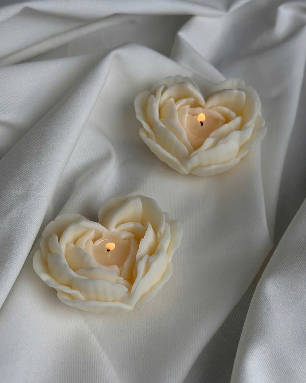 Blooming Hearts Candle - Pack of 2